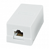 Купить Розетка TDM Electric внешняя, компьютерная RJ-45, 1 гнездо, 8Р-8С, белая по низкой цене