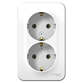 Купить Розетка Schneider Electric Blanca BLNRA010201 двухместная с заземлением белая по низкой цене