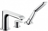 Купить Смеситель Hansgrohe Metris для ванны c душем 31190000 по низкой цене