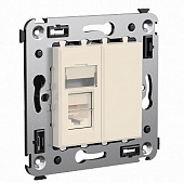 Купить Розетка DKC 4405313 Avanti RJ-12 телефонная одноместный Ванильная дымка по низкой цене
