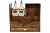 Купить Полка Secret De Maison Chateau с бутылками для оливкового масла и уксуса по низкой цене
