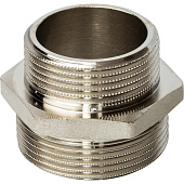 Купить Ниппель Stout переходной SFT-0004-112114 1 1/2х1 1/4 дюйма никелированный с наружной резьбой по низкой цене