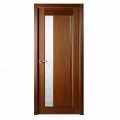 Купить Дверное полотно Belwooddoors Ланда Орех стекло мателюкс 2000х900 мм по низкой цене
