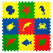 Купить Мягкий пол Eco Cover Морские животные цветная плитка по низкой цене