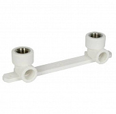 Купить Комплект Политэк PPR 20х1/2" настенный, под смеситель, белый по низкой цене