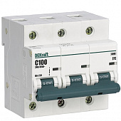 Купить Автоматический выключатель DEKraft ВА-201 3п C 100А 10кА по низкой цене