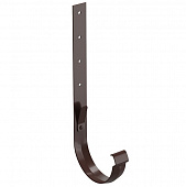 Купить Кронштейн желоба Docke Lux D141/100 мм длинный металлический Шоколад по низкой цене