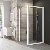 Купить Стенка Ravak Blix BLPS-80 Transparent душевая белая по низкой цене