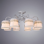 Купить Люстра Arte lamp Merletto A5709PL-8WG потолочная по низкой цене