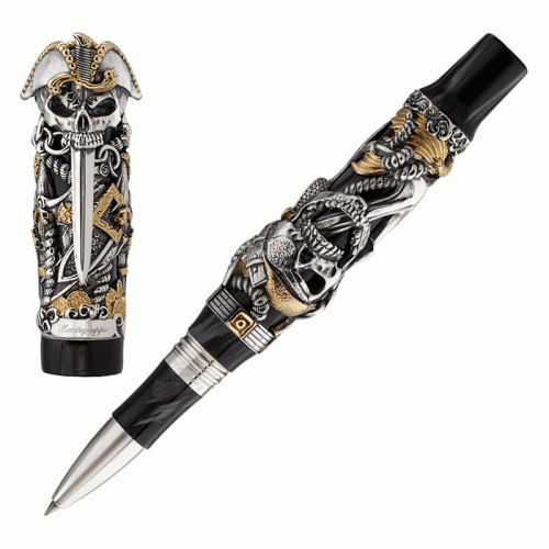 Купить Ручка-роллер Montegrappa Pirates silver по низкой цене