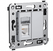 Купить Розетка DKC 4404313 Avanti RJ-12 телефонная одноместный Закаленная сталь по низкой цене