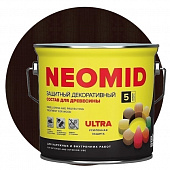 Купить Пропитка Neomid Bio Color Ultra для древесины Орех 2,7 л по низкой цене