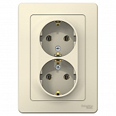 Купить Розетка Schneider Electric Blanca BLNRS001022 двухместная с заземлением молочная по низкой цене