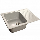 Купить Мойка GranFest Standart GF-S645L кухонная композитная серая 641х496 мм по низкой цене