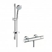 Купить Набор Hansgrohe Croma 100 Vario EcoSmart 27032000 душевой с термостатом по низкой цене