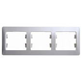 Купить Рамка Schneider Electric Glossa GSL000603 перламутр трехместная по низкой цене