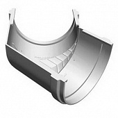 Купить Угол желоба Docke ПВХ Premium D120/85 мм универсальный 135 градусов RAL 9003 Пломбир по низкой цене