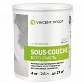 Купить Грунтовка Vincent Decor Sous-Couche Micro Granitee пигментированная 4 кг по низкой цене