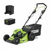 Купить Газонокосилка Greenworks 60V GD60LM46SPK4 аккумуляторная по низкой цене