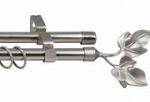 Купить Карниз Legrand Лист серебро матовое раздвижной двухрядный по низкой цене