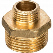Купить Ниппель Stout переходной SFT-0003-000112 1х1/2 дюйма с наружной резьбой по низкой цене