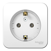 Купить Розетка Schneider Electric Blanca BLNRA110111 Компакт одноместная с заземлением и изолирующей пластиной белая по низкой цене