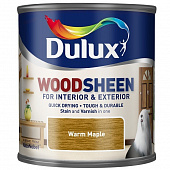 Купить Лак-морилка Dulux Woodsheen на водной основе по дереву полуматовый теплый клен 0,25 л по низкой цене
