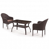 Купить Комплект мебели Афина-Мебель Джина ST20B-S20B-1-2PCS коричневый по низкой цене