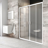 Купить Дверь Ravak Blix BLDP4-160 Grafit душевая сатин по низкой цене