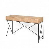 Купить Консоль Intelligent Design Prince line box black c ящиками cветлый дуб по низкой цене