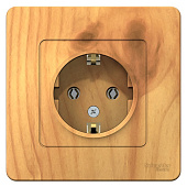 Купить Розетка Schneider Electric Blanca BLNRS001015 одноместная с заземлением ясень по низкой цене