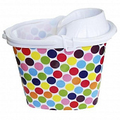 Купить Ведро Fit Конфетти 69011 с отжимом для мопа по низкой цене