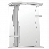 Купить Шкаф Style Line Эко Волна Лилия 550/С зеркальный белый по низкой цене