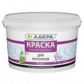 Купить Краска Лакра акриловая для потолков белая 3 кг по низкой цене
