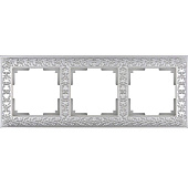 Купить Рамка Werkel Antik WL07-Frame-03 жемчужная трехместная по низкой цене