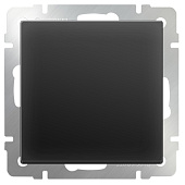 Купить Выключатель Werkel WL08-SW-1G-2W одноклавишный проходной черный матовый по низкой цене