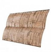 Купить Сайдинг Grand Line Блок-хаус Colority Print Sand Stone, металлический, 0,5 мм по низкой цене