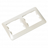 Купить Рамка Schneider Electric Глосса 2 поста горизонтальная перламутр по низкой цене