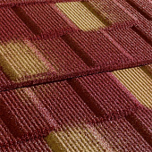 Купить Черепица Metrotile Metroviksen композитная красно-желтая по низкой цене