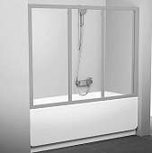 Купить Шторка Ravak Supernova AVDP3-170 для ванны, 3 створки, стекло Transparent сатин 1370х1700 мм по низкой цене