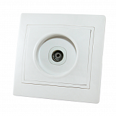 Купить Розетка TDM Electric ТАЙМЫР SQ1814-0022 в рамку телевизионная TV с/у, 1 гнездо, оконечная, IP20, керамика, белая по низкой цене