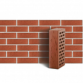 Купить Кирпич ЛСР тёмно-красный рустик облицовочный 1NF 250х120х65 мм по низкой цене