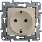 Купить Розетка Legrand Etika 672321 одноместная с заземлением Слоновая кость по низкой цене