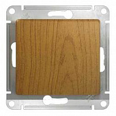 Купить Выключатель одноклавишный Schneider Electric Глосса без рамки дуб по низкой цене