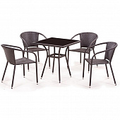 Купить Комплект мебели Афина-Мебель T282BNS-Y137C-W51-4PCS коричневый по низкой цене