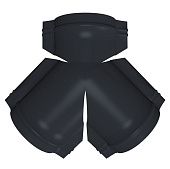 Купить Тройник Grand Line Velur20 Ral 7024 Y-образный для полукруглого конька по низкой цене