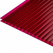 Купить Поликарбонат Юг-Ойл-Пласт Ug Standart сотовый гранатовый 8 мм 2,1х6 м по низкой цене