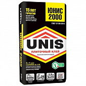 Купить Клей Unis 2000 для плитки 25 кг по низкой цене