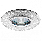 Купить Светильник Italmac Emilia LED 51 3 70 MR16 с подсветкой прозрачный 50 Вт точечный встраиваемый по низкой цене