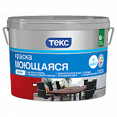 Купить Краска моющаяся акриловая Текс Профи белая 9 л по низкой цене